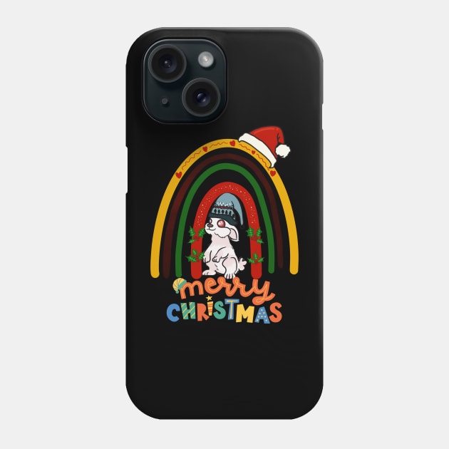 rabbit chritsmas Phone Case by funnyd