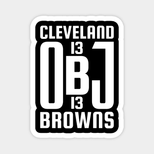 OBJ Cleveland Browns 3 Magnet