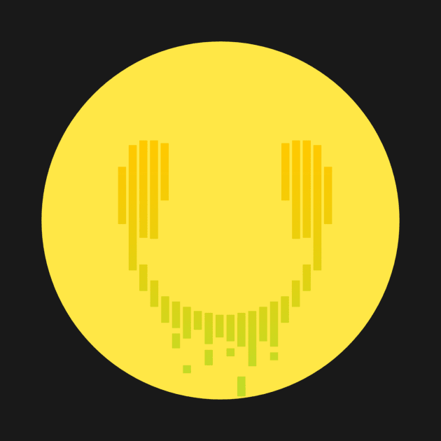 Music smile, smiley emoji by VISUALIZED INSPIRATION