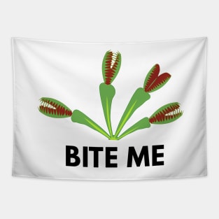 Venus fly trap bite me dionaea muscipula botany plant Tapestry