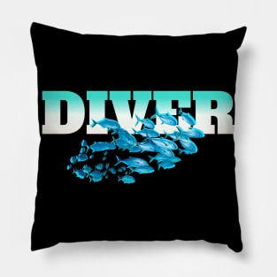 Scuba diving t-shirt designs Pillow