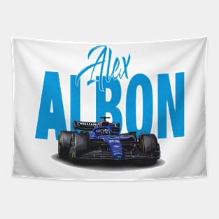 Alex Albon Racing Car Tapestry