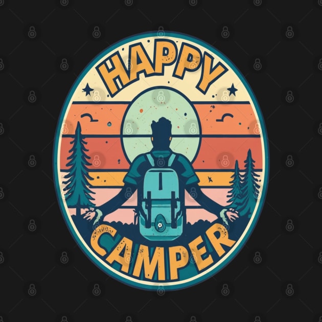 Happy Camper - Camping Lover Design by rhazi mode plagget