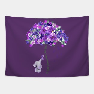 Alzheimers Flower, Alzheimers Awareness Month, I Will Remember For You, Family Support Tapestry