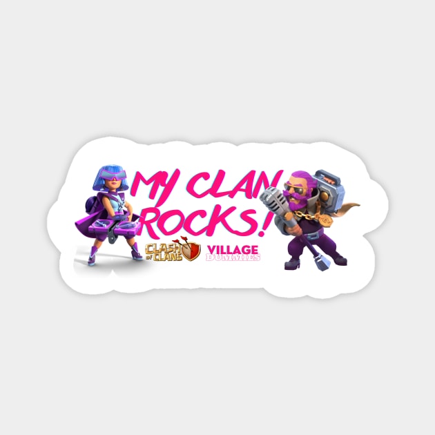 My Clan Rocks - Clash of Clans Magnet by RW Designs