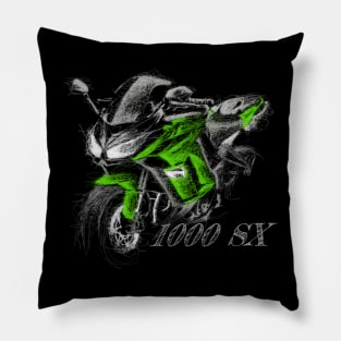 1000 SX Scribble Art Pillow