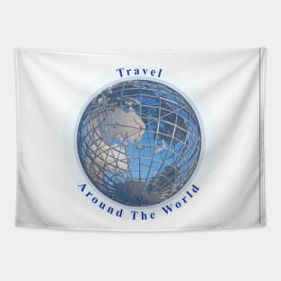 Travel Around The Globe Tapestry