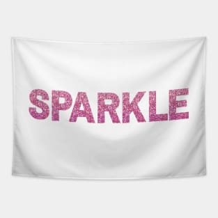 Sparkle Pink Font Tapestry