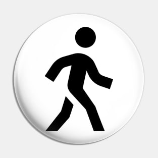 Walking Icon Pin