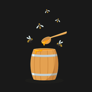 Beekeeping Honey Bees Honeycomb Beekeeper T-Shirt