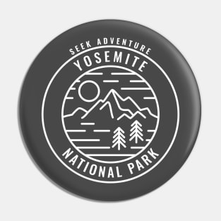 Yosemite National Park Retro Pin