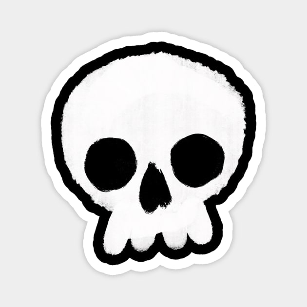 simple skull Magnet by JIVe