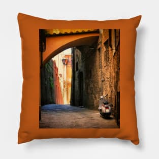 Classic Italian mode of transport Pillow