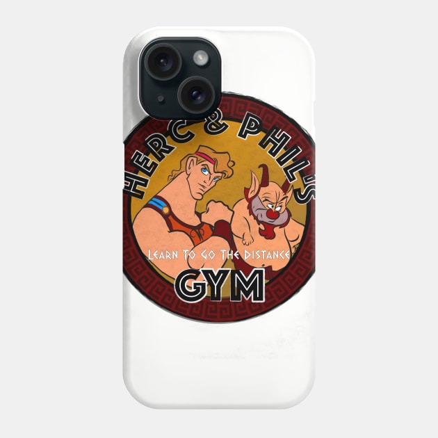 Herc and Phil's Gym Phone Case by PrinceHans Designs