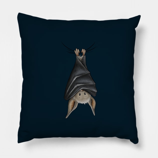 Cute Chilling Hanging Cartoon Bat Pillow by SkizzenMonster