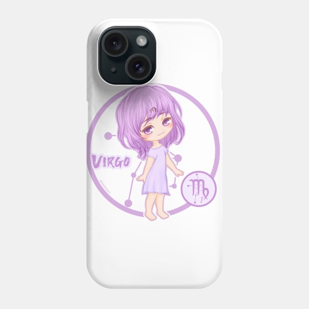 Chibi Zodiac Virgo Phone Case by LoShimizu