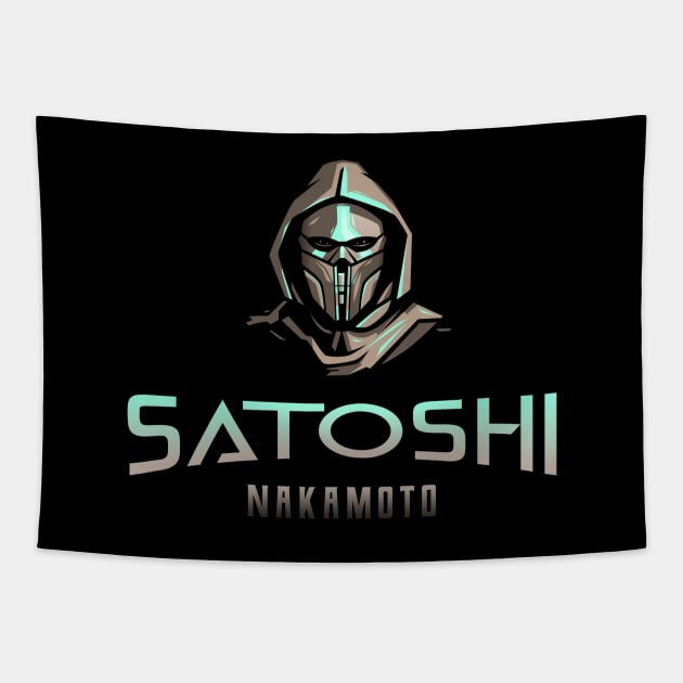 Satoshi Nakamoto Tapestry by Hardfork Wear