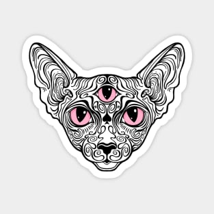 Cat sphinx with the third eye Magnet