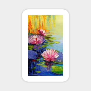 Pond and Lily Magnet