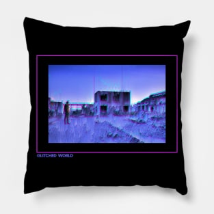 Glitched World Pillow