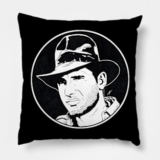 INDIANA JONES - Raiders of the Lost Ark (Circle Black and White) Pillow