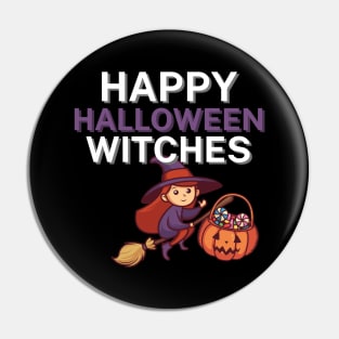 Happy halloween witches Pin