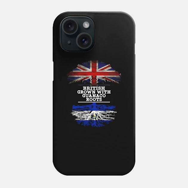 British Grown With Guanaco Roots - Gift for Guanaco With Roots From El Salvador Phone Case by Country Flags