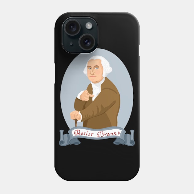 Resist Tyranny Oval (Large Design) Phone Case by Aeriskate