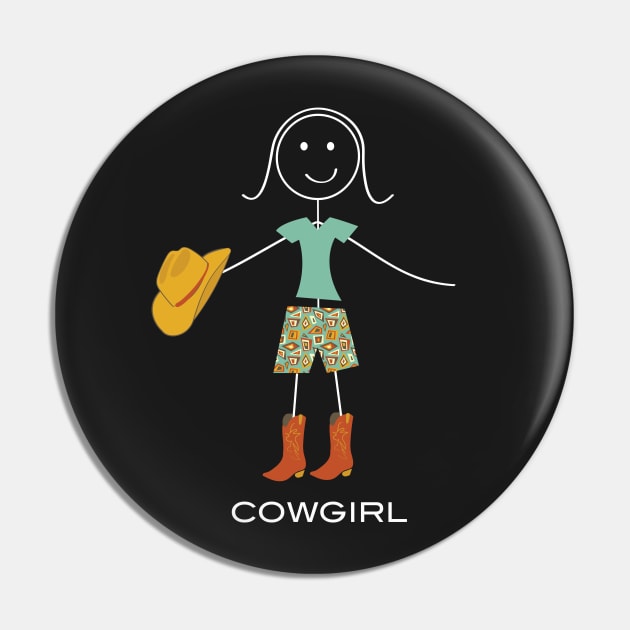 Funny Womens Cowgirl Pin by whyitsme