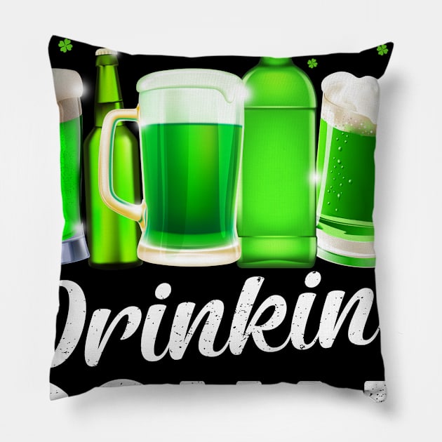 St. Patricks Day Drinking Squad Pillow by snnt