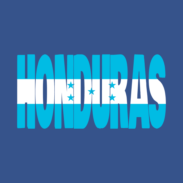 Honduras flag stencil by Kuni Art