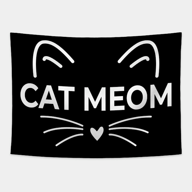 cat mom Tapestry by Elhisodesigns