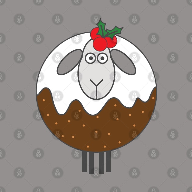 Fancy Dress Christmas Pudding Sheep by MacPean