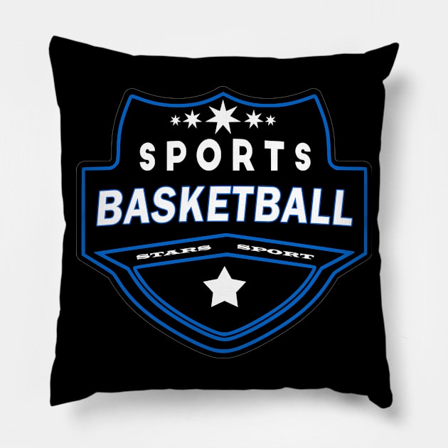 Sports Basketball Team Pillow by Creative Has