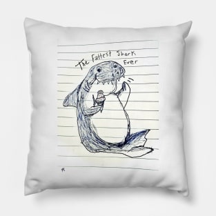 The Fattest Shark Ever Pillow