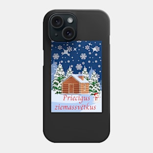 Priecīgus ziemassvētkus latvian Phone Case