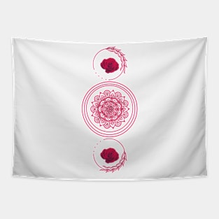 Red Rose Rooting Tapestry