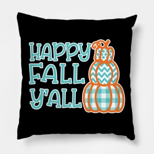 Happy Fall Y’all Halloween Autumn Southern Cute Pillow