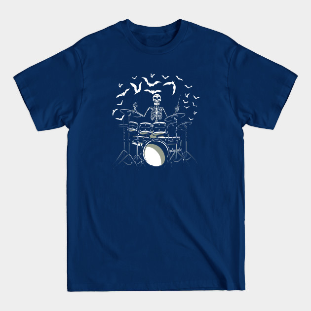 Discover Drummer Skeleton Playing Drums - Drummer - T-Shirt