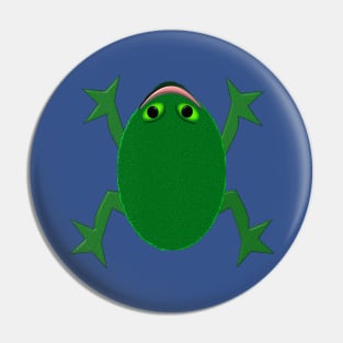 Green Frog Pin