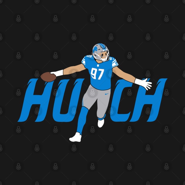 Hutch 97, Detroit Football design by FanSwagUnltd