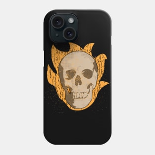 Flaming Skull Ghost Rider Vintage Phone Case