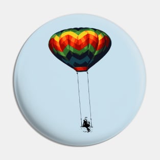 girl and balloon Pin