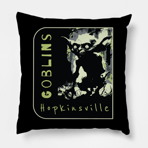 Goblins Hopkinsville Pillow by dystopiaz