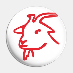 Simone Biles Greatest of All Time Red GOAT Drawing Pin