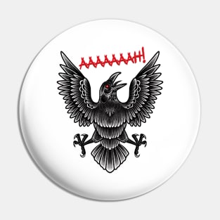 Black Raven Flying Pin