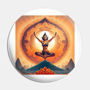 Yogic Serenity" Pin