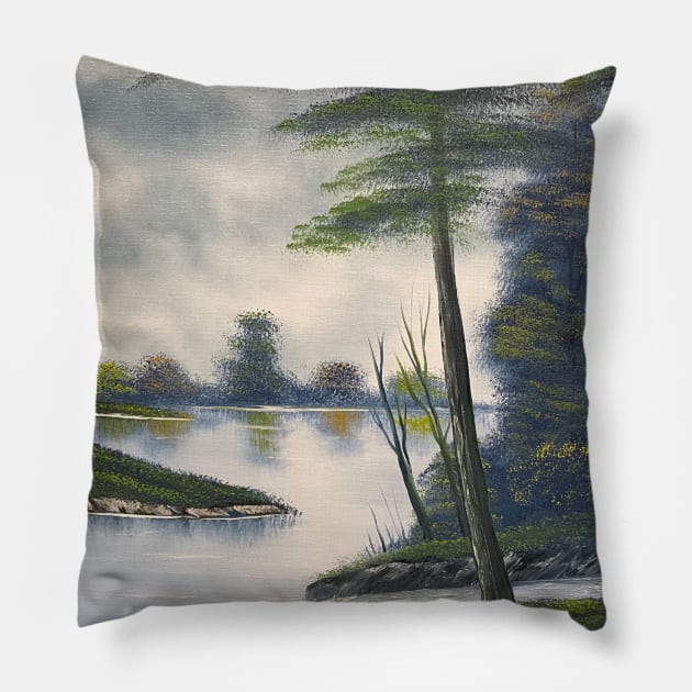 Hidden Stream Pillow by J&S mason