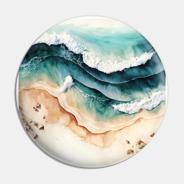 Beautiful sandy beach with waves Pin by MikeNotis