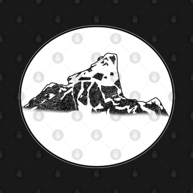 Mountain sketch by TheStrangeShop ♥♦♣♠